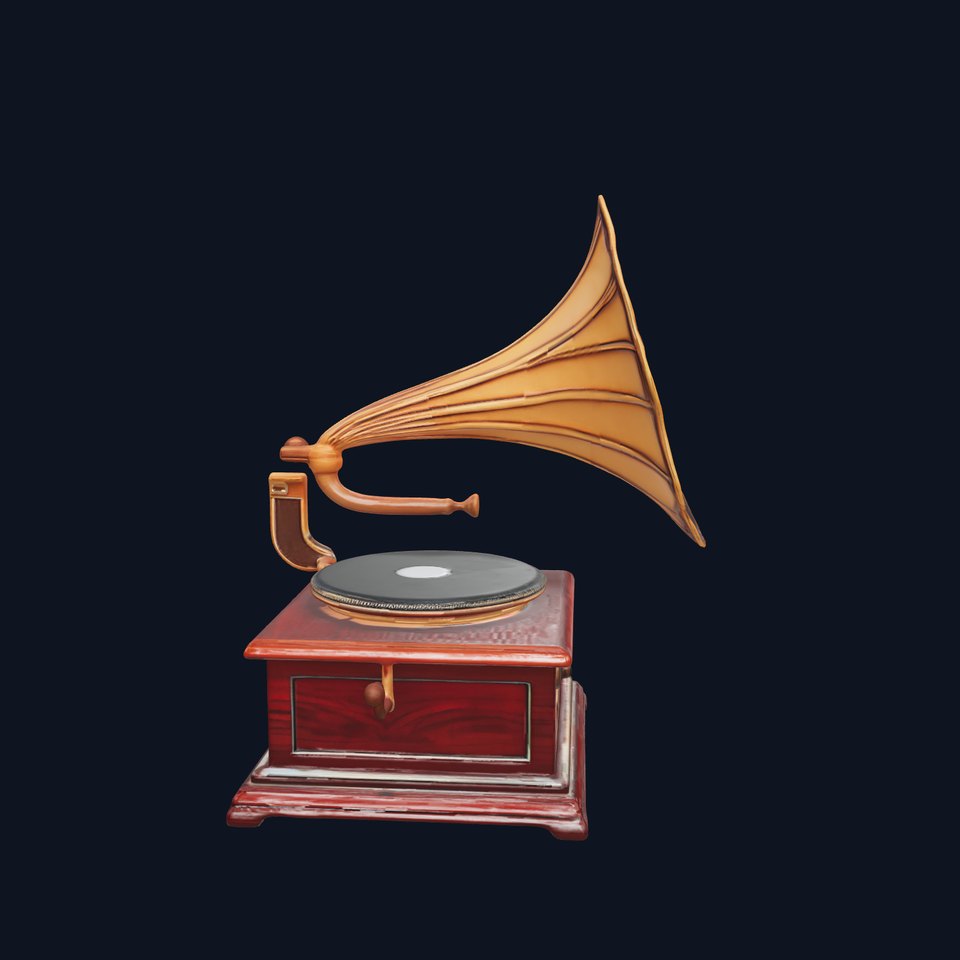 Vintage Gramophone D Model Pack